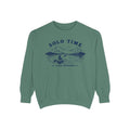 Solo Time Lake Crewneck — Kayaking Graphic Pullover - Shop Lake Mohawk - Light Green / S
