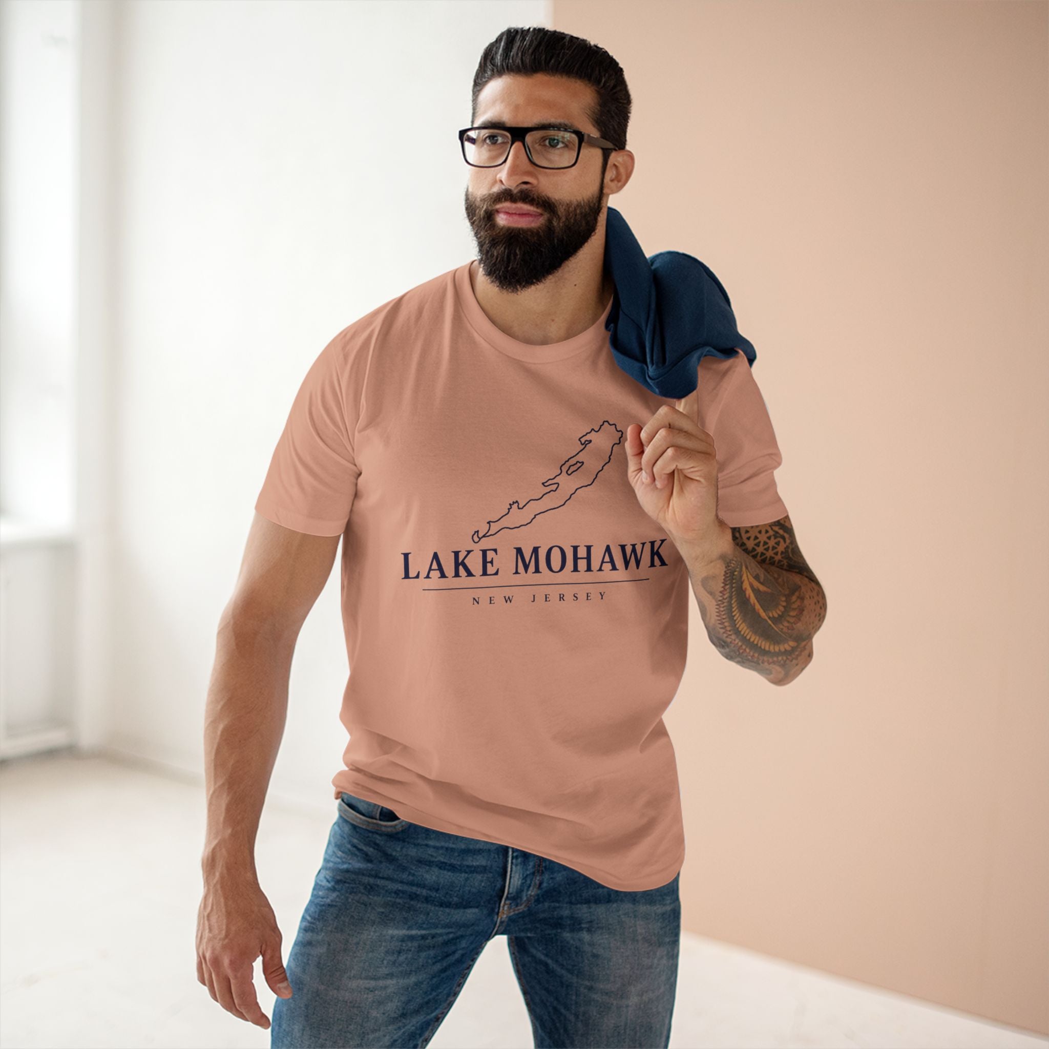 Lake Mohawk New Jersey Map Tee