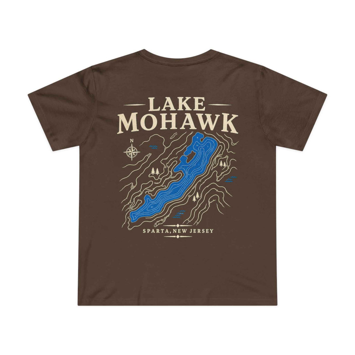 Lake Mohawk Map Tee