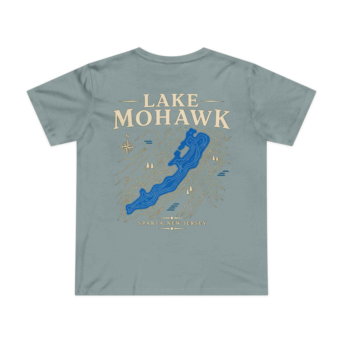 Lake Mohawk Map Tee
