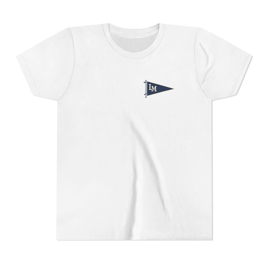 Pennant Youth T-Shirt - Shop Lake Mohawk - S / White