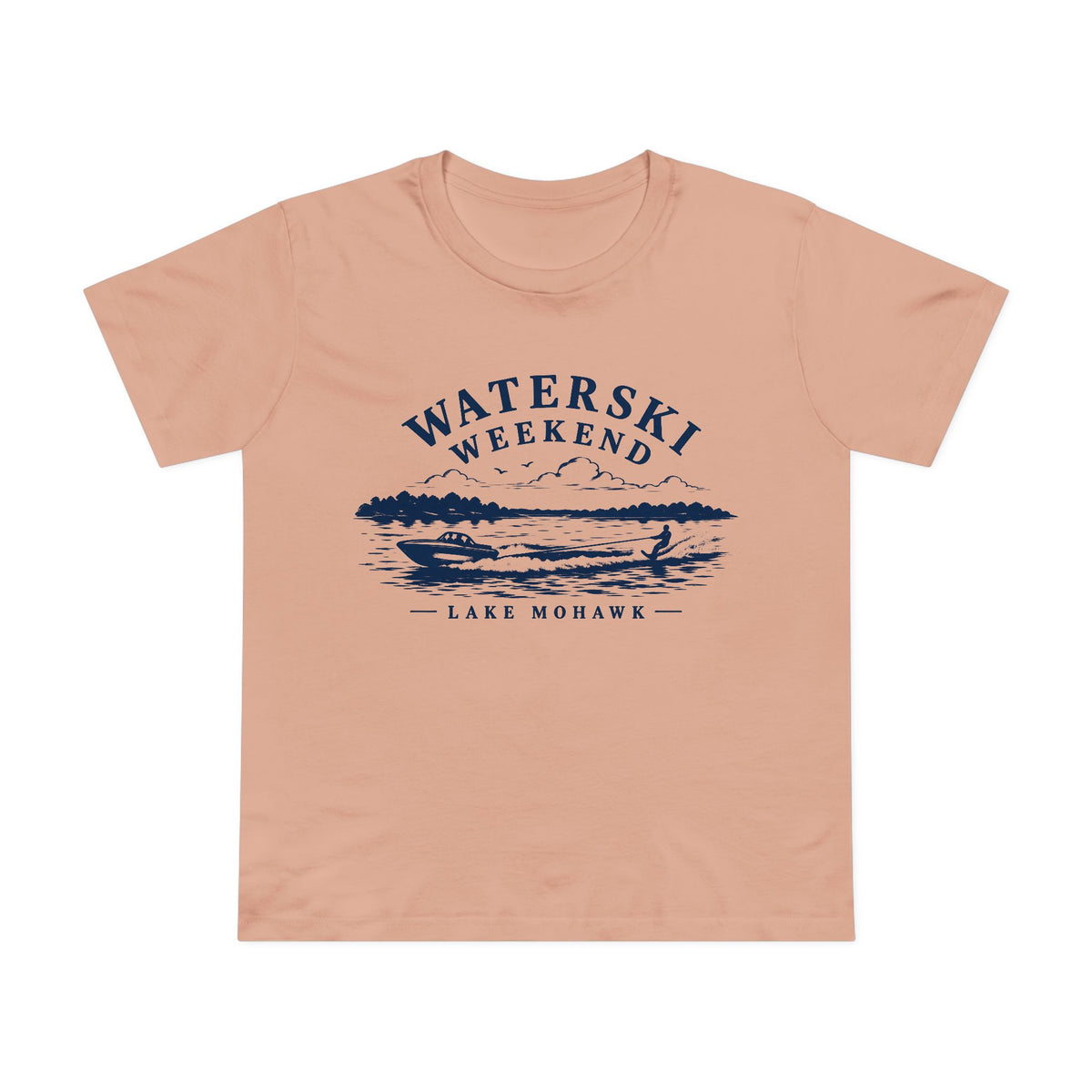 Waterski Weekend T-Shirt - Shop Lake Mohawk - Pale Pink / XS
