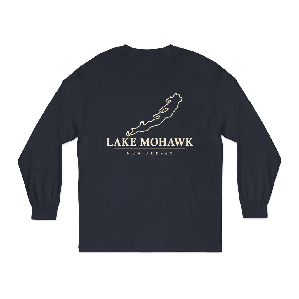 Lake Mohawk Minimal Lake Map Long Sleeve