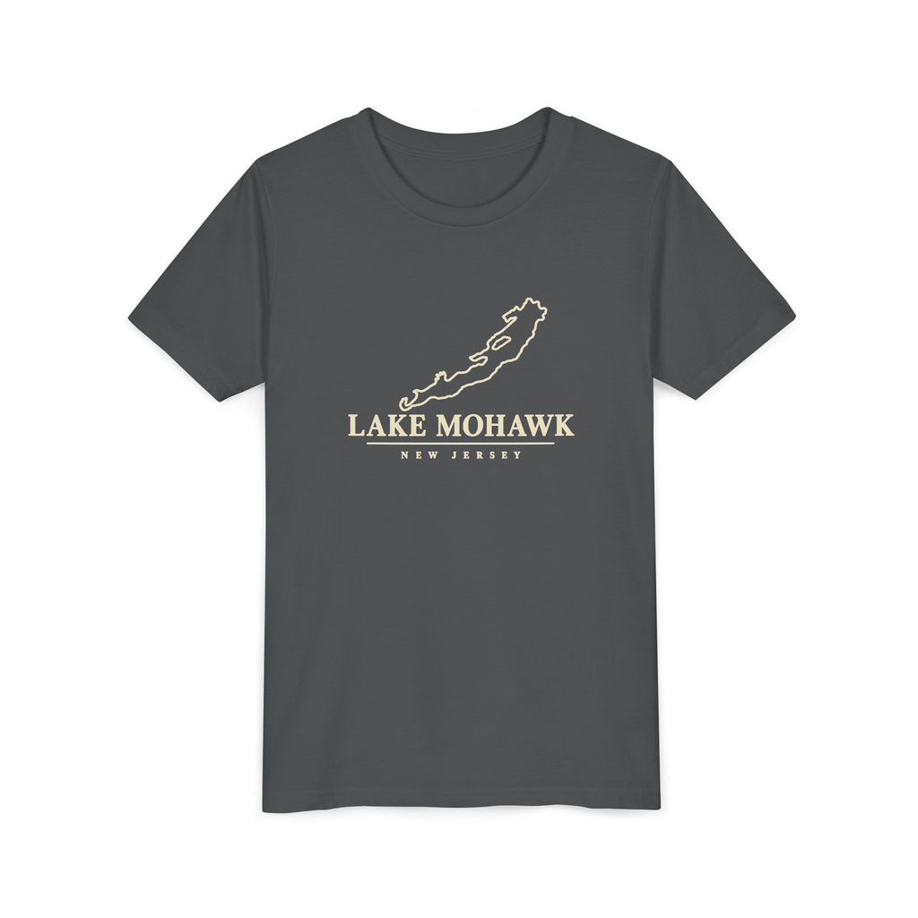 Lake Mohawk Map Youth T-Shirt - Shop Lake Mohawk