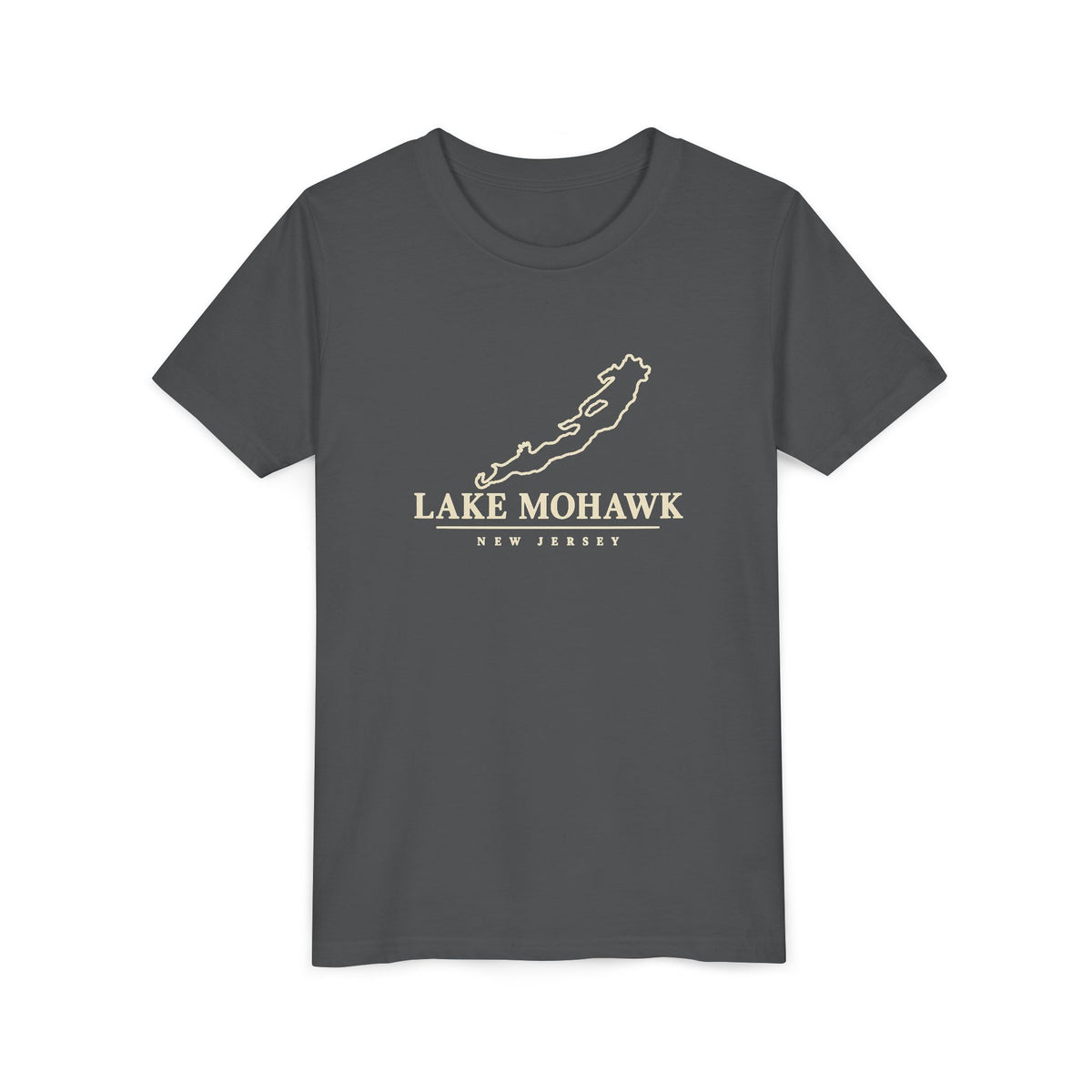 Lake Mohawk Map Youth T-Shirt - Shop Lake Mohawk