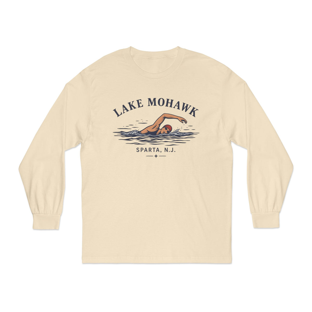 Lake Mohawk Swimming Long Sleeve - Shop Lake Mohawk - Sand / S