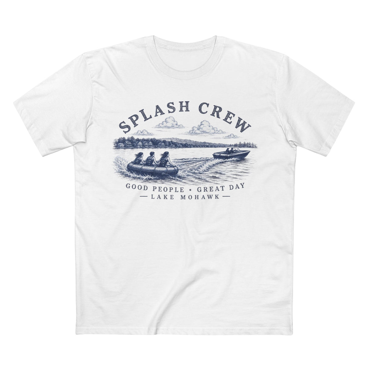 Good People • Great Day T-Shirt - Shop Lake Mohawk - S / White