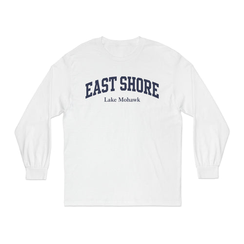 East Shore Lake Mohawk Long Sleeve Tee - Shop Lake Mohawk - White / S
