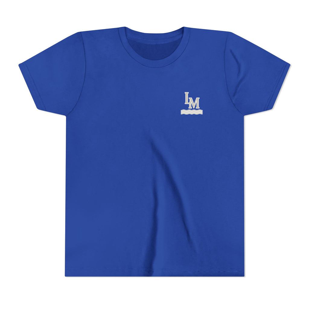 Lake Mohawk Lake Map Youth T-Shirt - Shop Lake Mohawk - S / True Royal