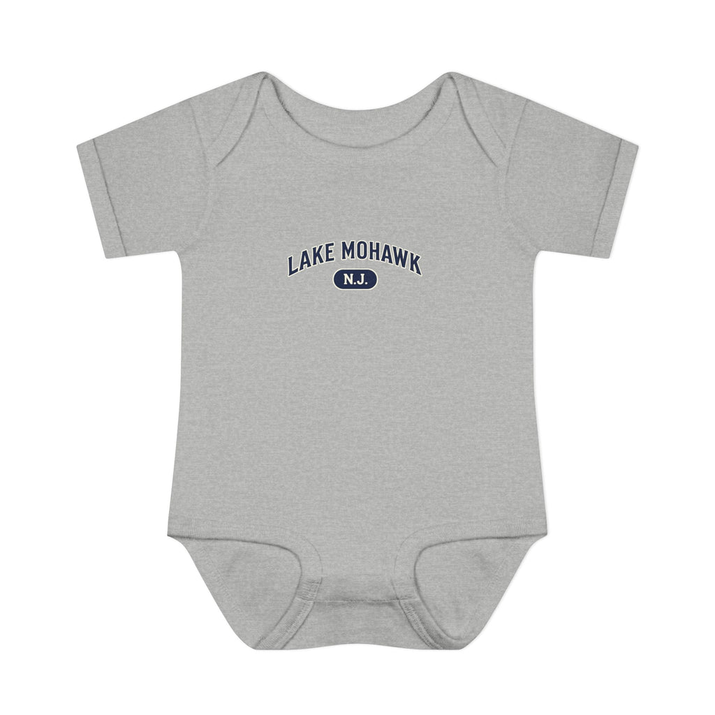 Lake Mohawk NJ Baby Bodysuit - Shop Lake Mohawk - NB (0-3M) / Heather