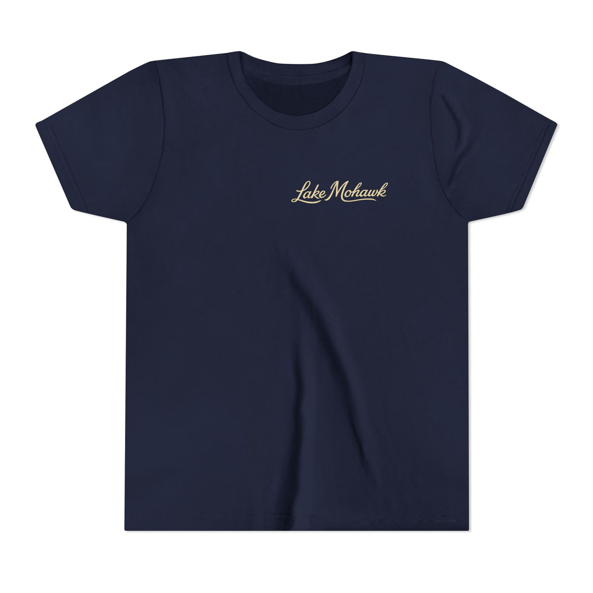 Youth T-Shirt “Lake Mohawk” Minimal Script - Shop Lake Mohawk - S / Navy