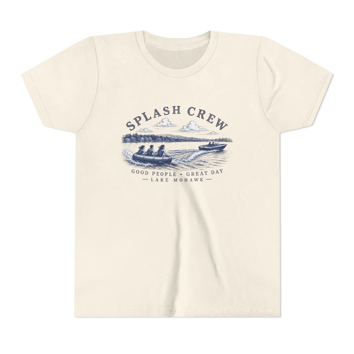 Splash Crew Youth T-Shirt - Shop Lake Mohawk - S / Natural