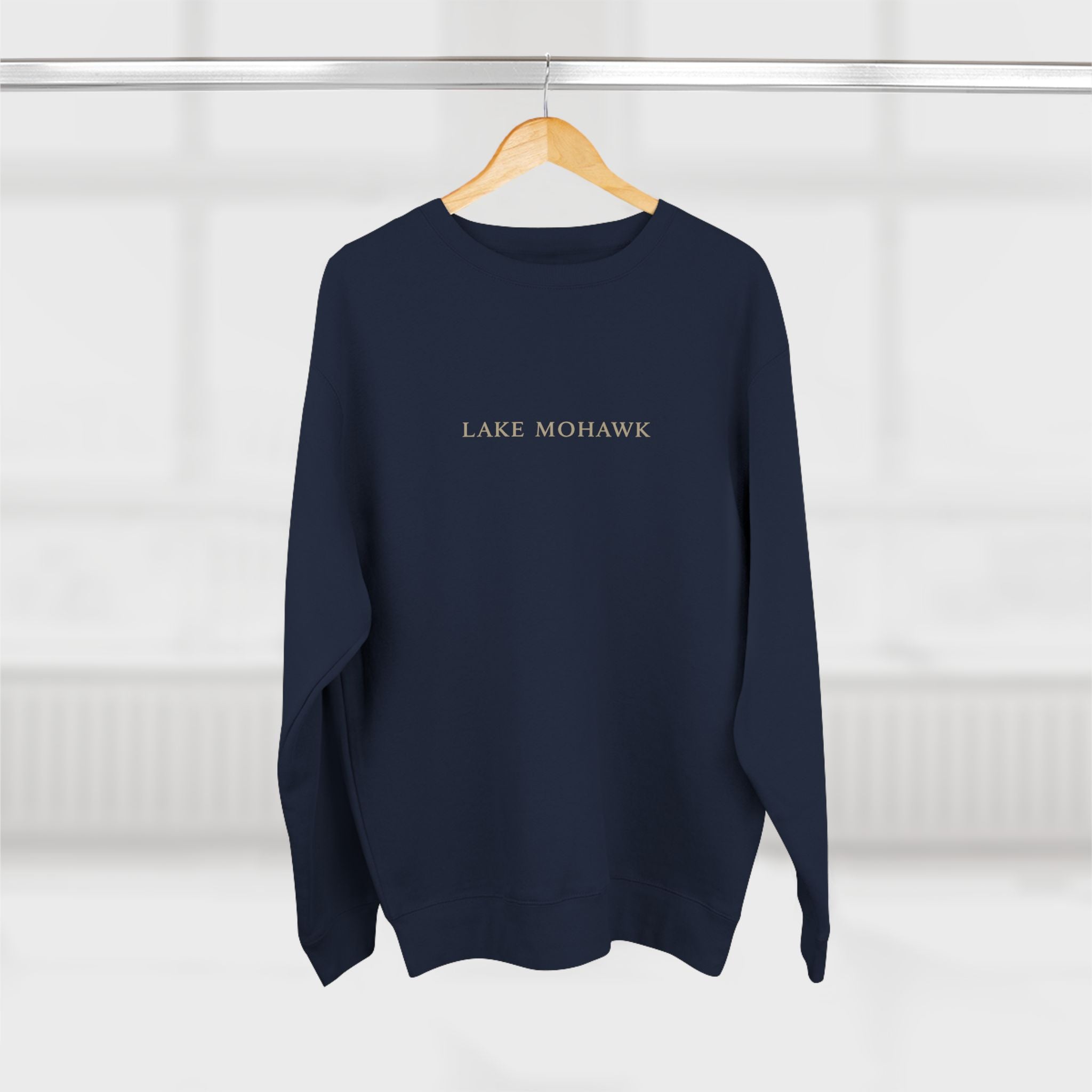 Lake Mohawk Minimal Text Crewneck