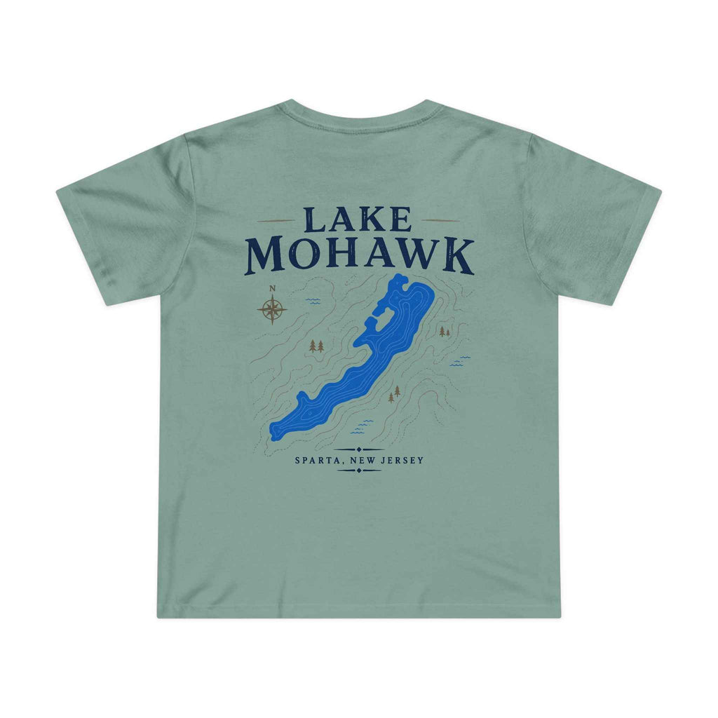 Lake Mohawk Map Women's Tee