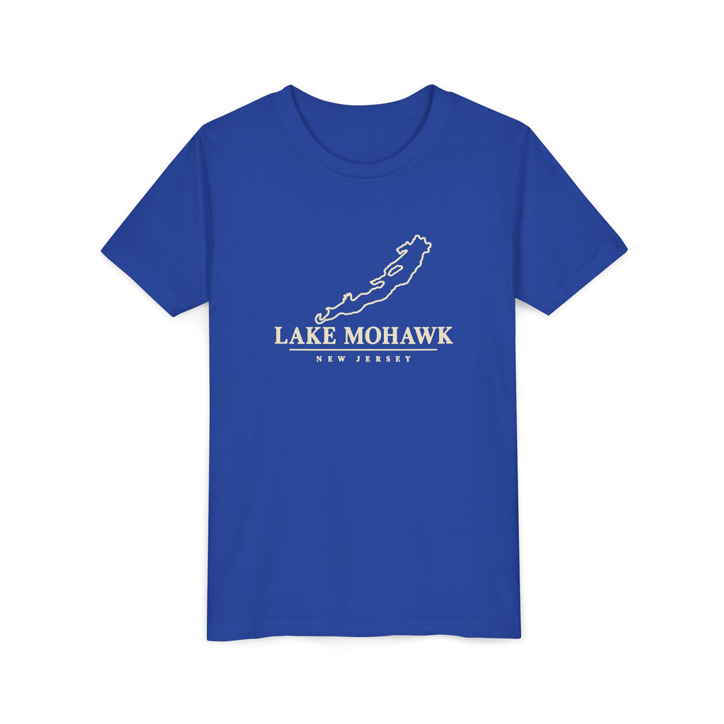 Lake Mohawk Map Youth T-Shirt - Shop Lake Mohawk