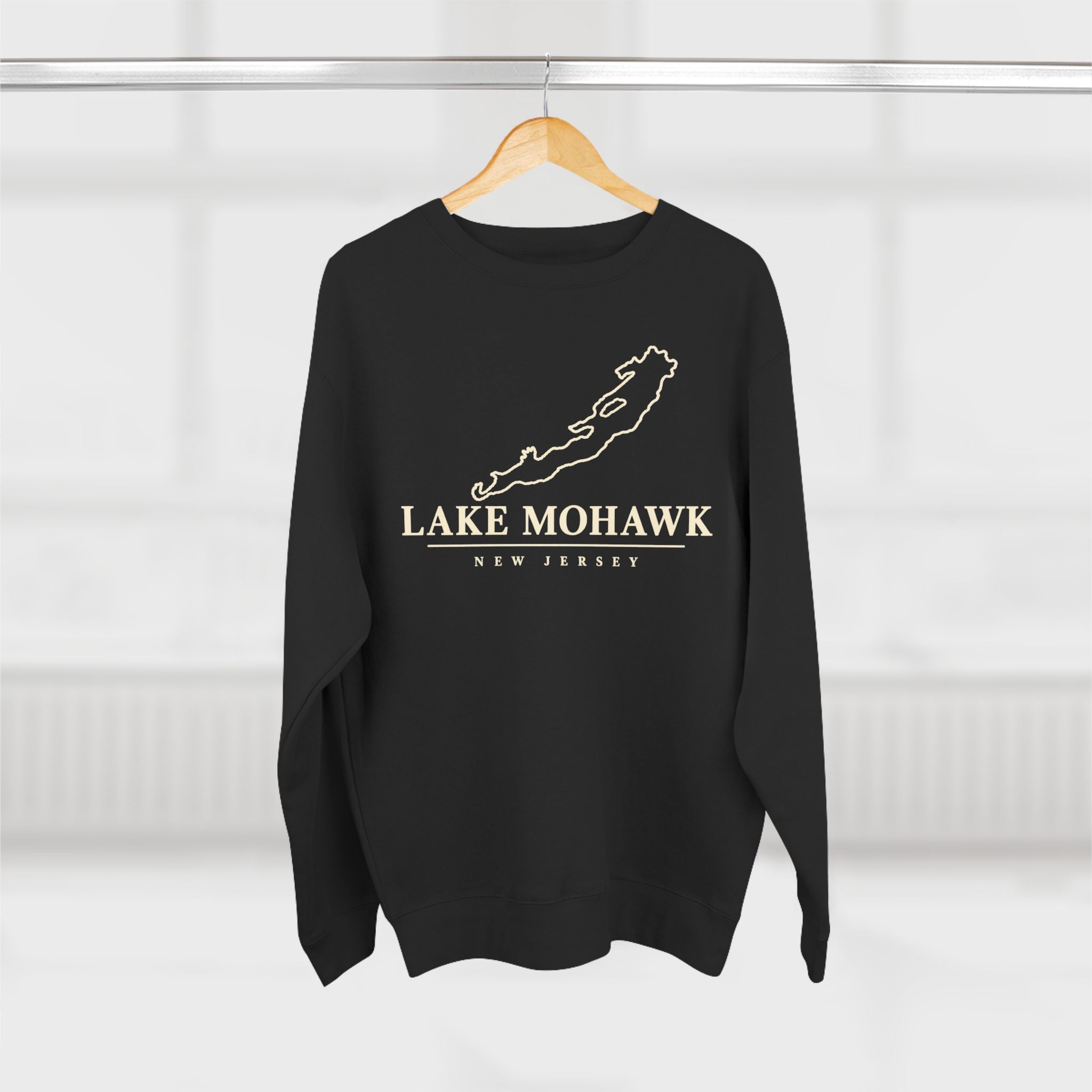 Lake Mohawk Lake Map Crewneck