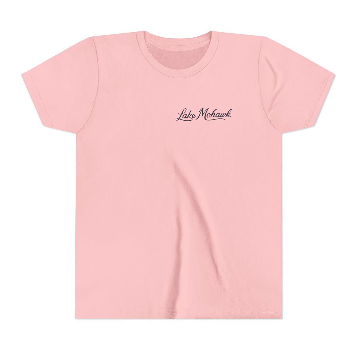 Youth T-Shirt “Lake Mohawk” Minimal Script - Shop Lake Mohawk - S / Pink