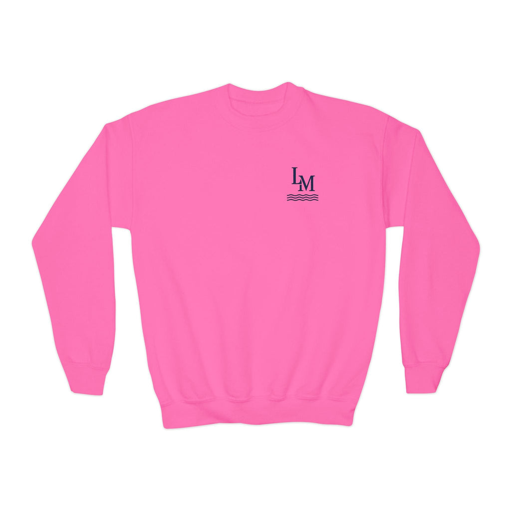 Summer Pull Youth Crewneck - Shop Lake Mohawk - Safety Pink / XS