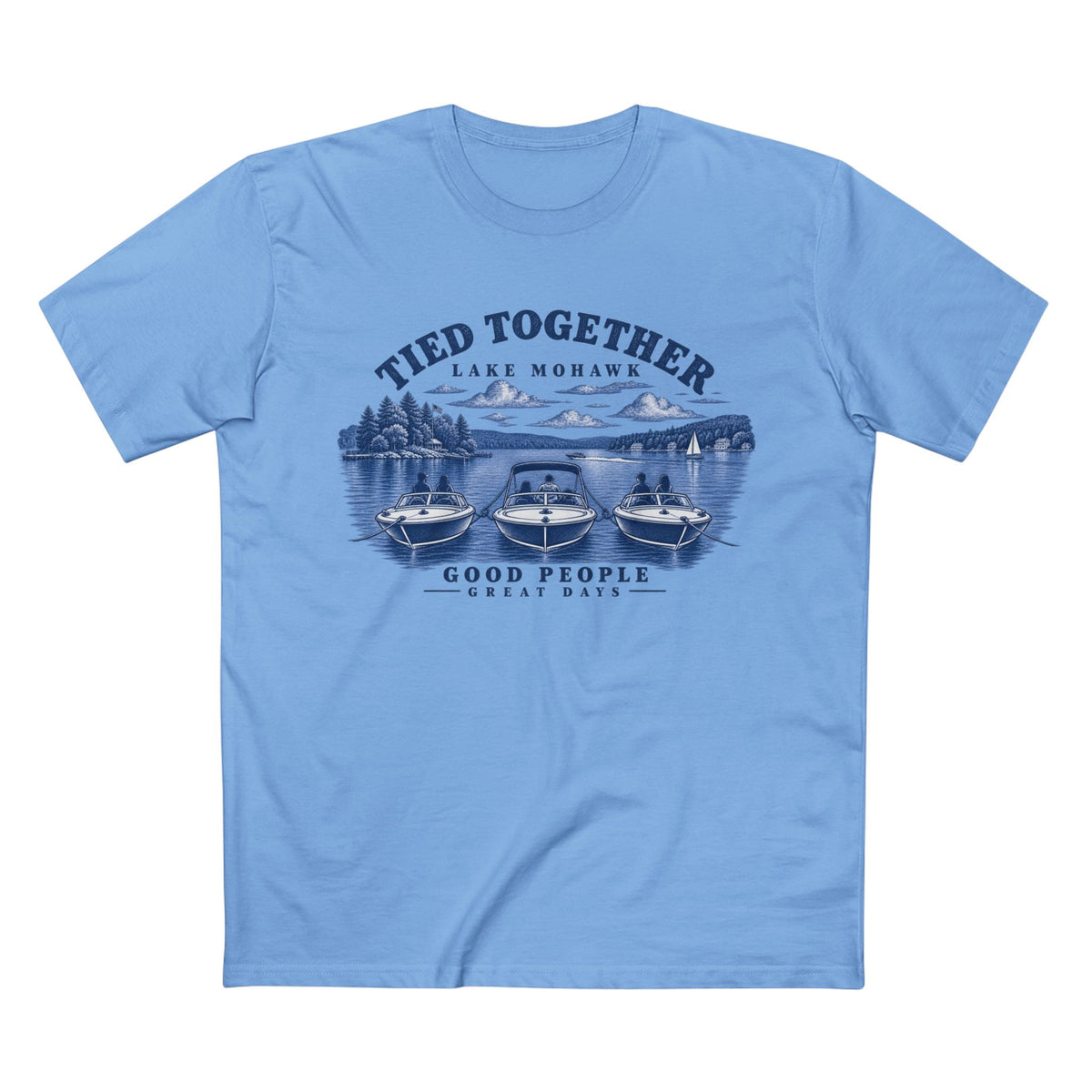 Tied Together: Lake Mohawk T-Shirt - Shop Lake Mohawk - S / Carolina Blue