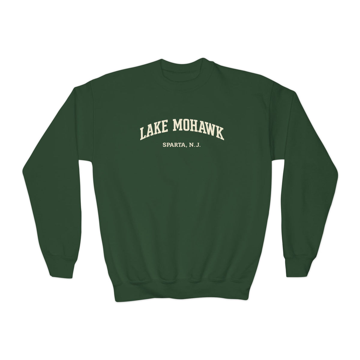 Lake Mohawk Sparta Youth Crewneck - Shop Lake Mohawk - Forest Green / XS