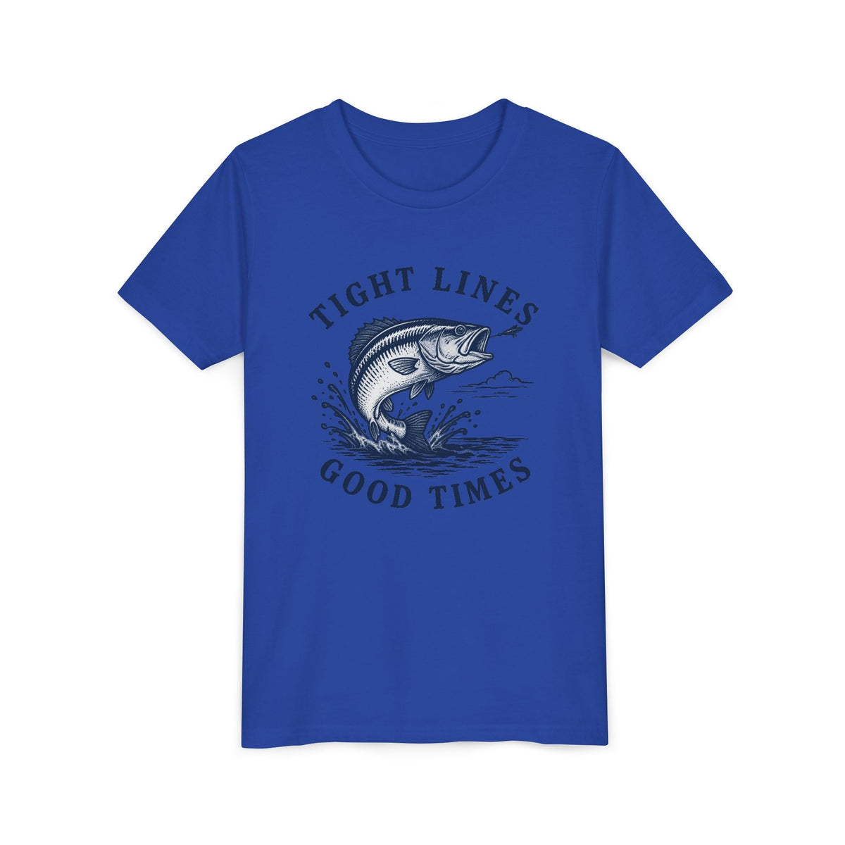 Youth Fishing T-Shirt – "Tight Lines Good Times" - Shop Lake Mohawk