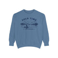 Solo Time Lake Crewneck — Kayaking Graphic Pullover - Shop Lake Mohawk - Blue Jean / S