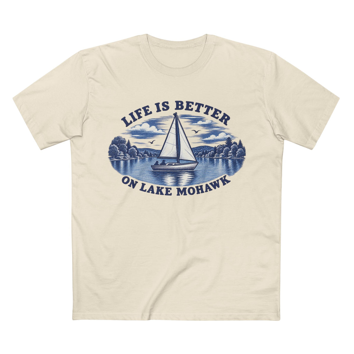 Lake Mohawk Sailboat T-Shirt - Shop Lake Mohawk - S / Natural