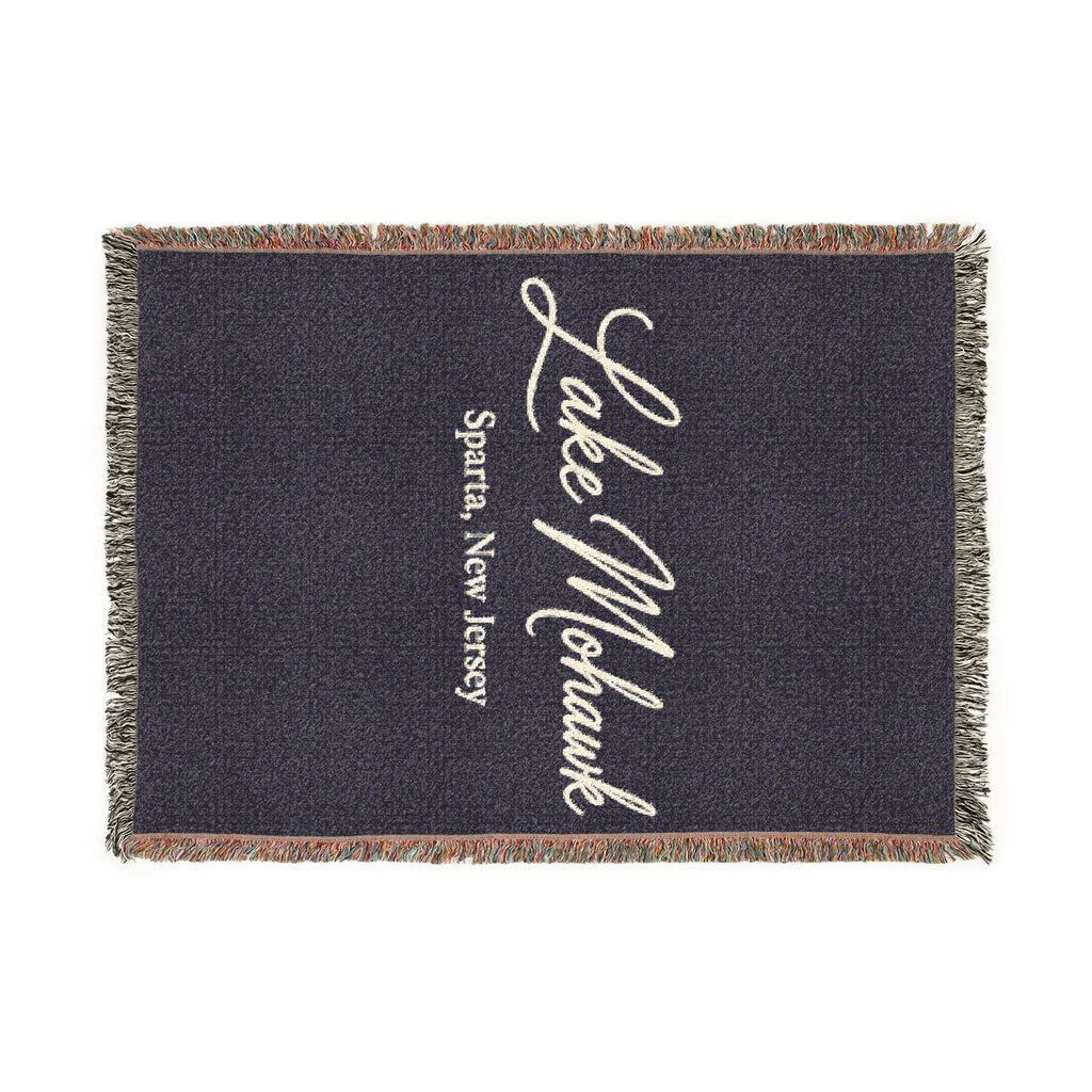 Custom Script Woven Blanket