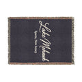 Custom Script Woven Blanket