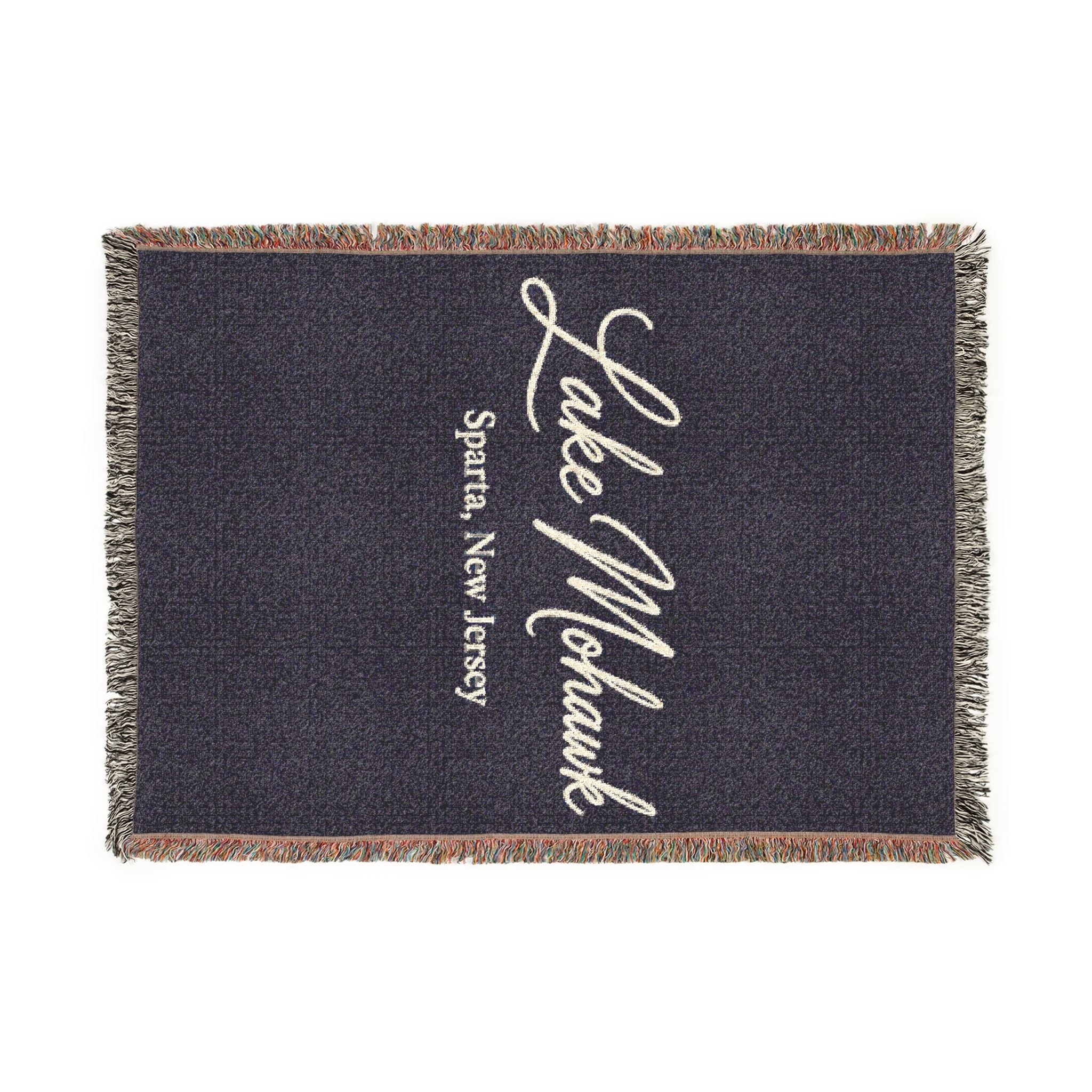 Custom Script Woven Blanket