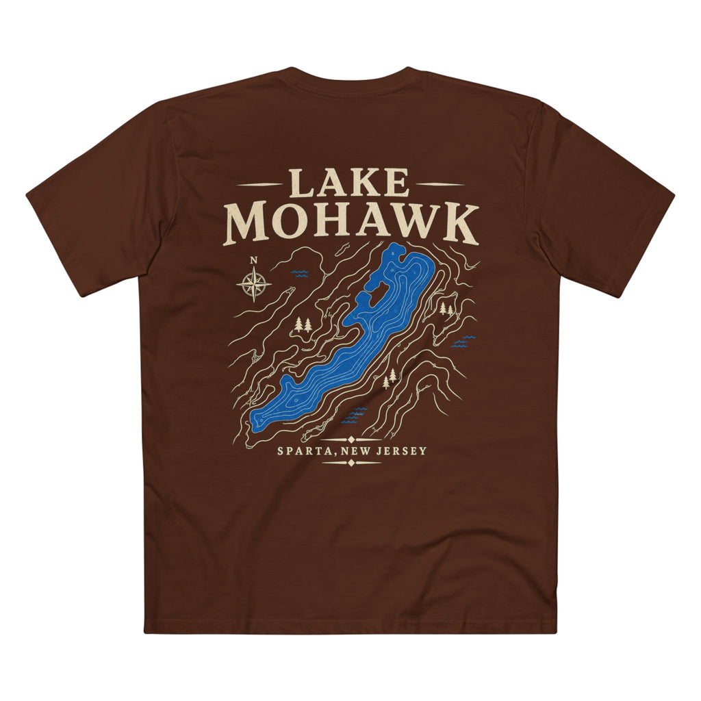 Lake Mohawk Sparta Map Tee