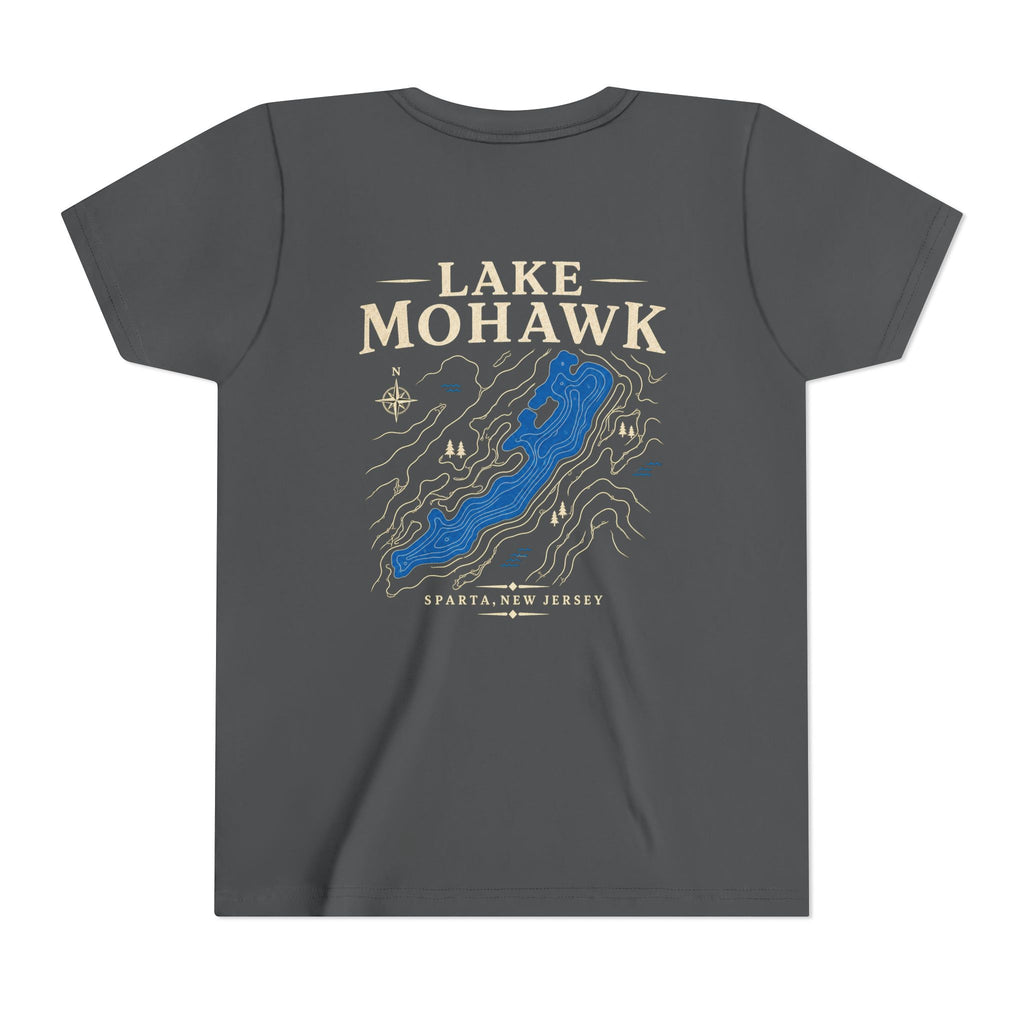 Lake Mohawk Lake Map Youth T-Shirt - Shop Lake Mohawk