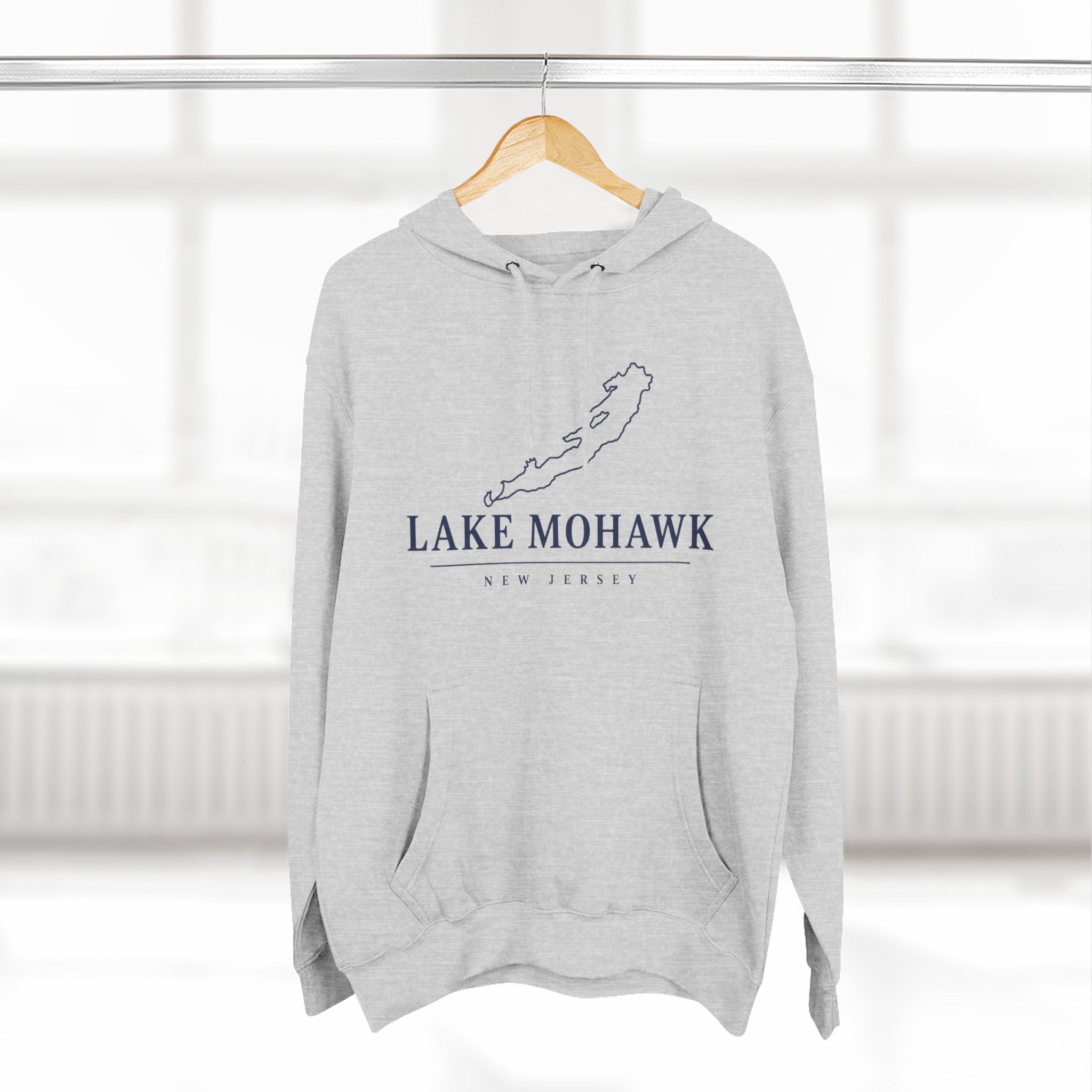 Lake Mohawk Map Hoodie
