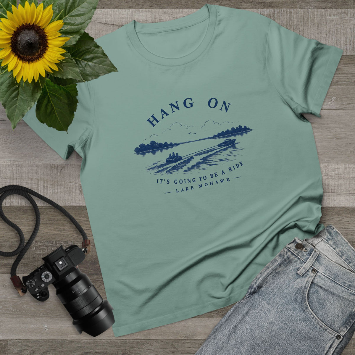 Hang On Lake Woman T-Shirt - Shop Lake Mohawk