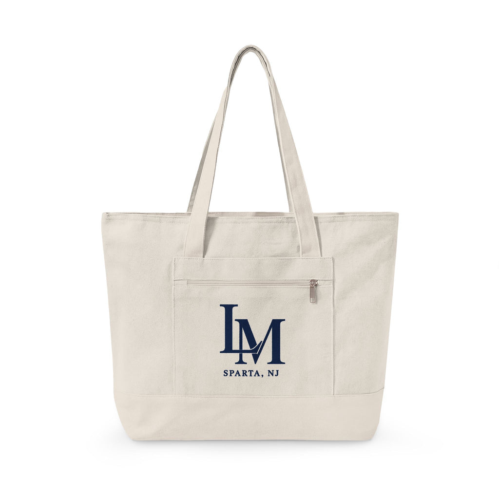 LM Sparta, NJ Zippered Canvas Tote