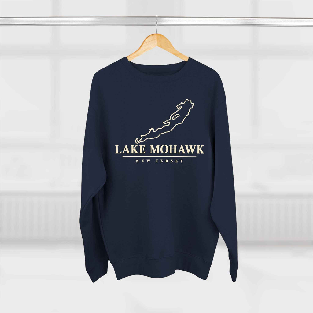 Lake Mohawk Lake Map Crewneck