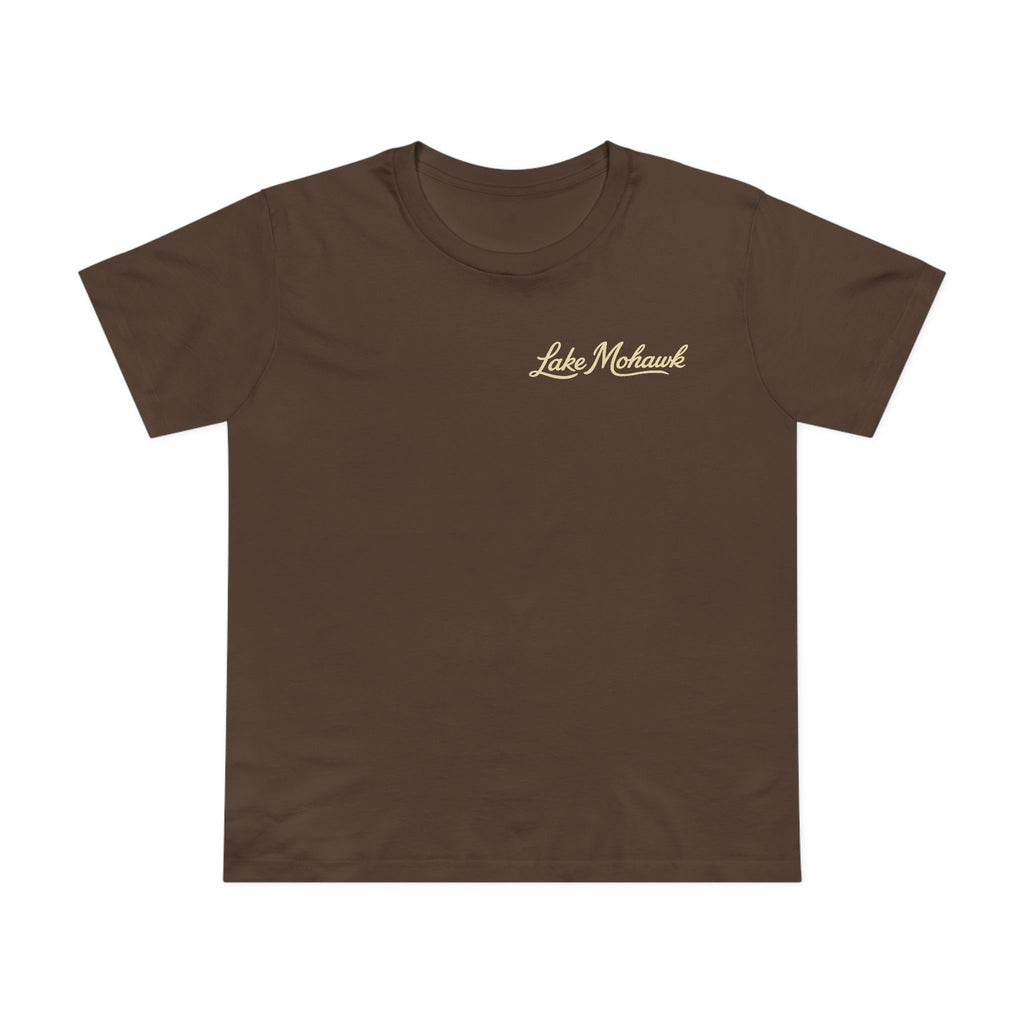 Lake Mohawk Script Women’s Tee - Shop Lake Mohawk - Walnut / XS