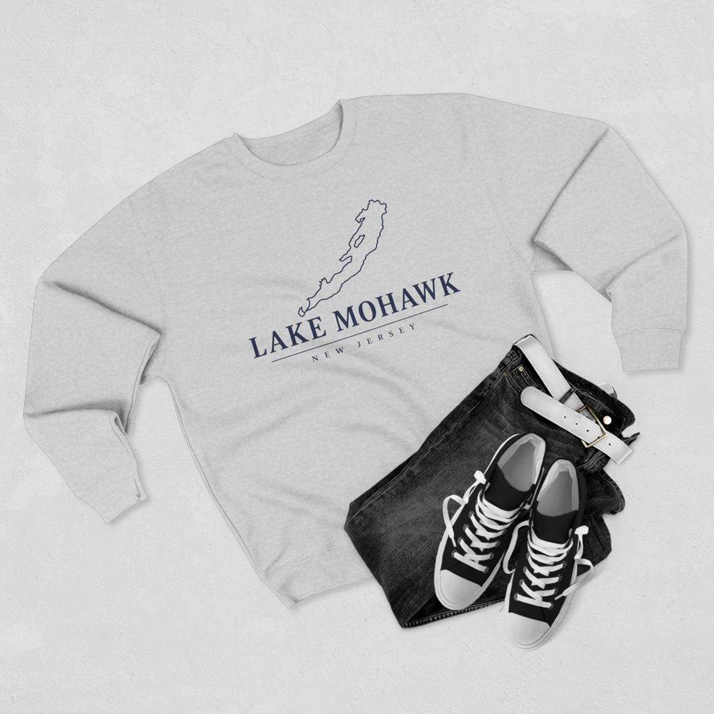 Lake Mohawk Lake Map Crewneck