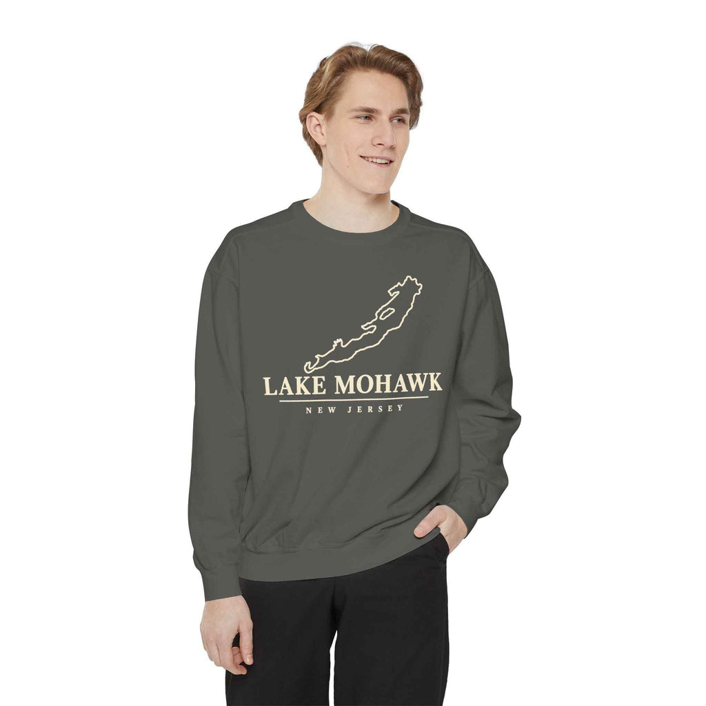 Lake Mohawk Lake Outline Crewneck