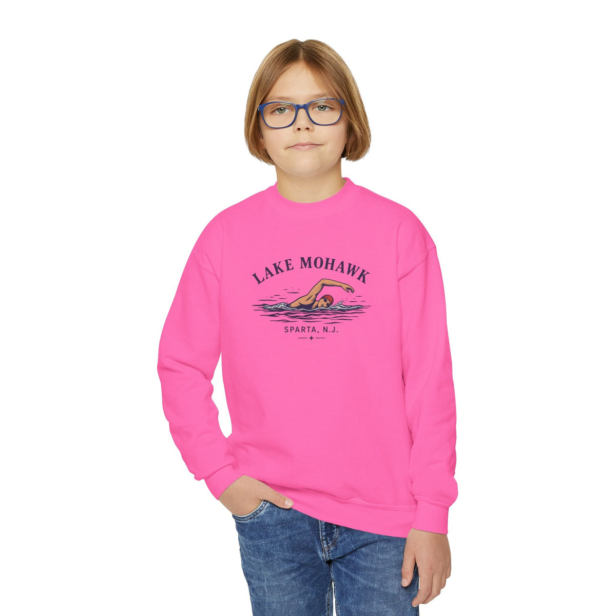 Lake Mohawk Retro Youth Crewneck - Shop Lake Mohawk