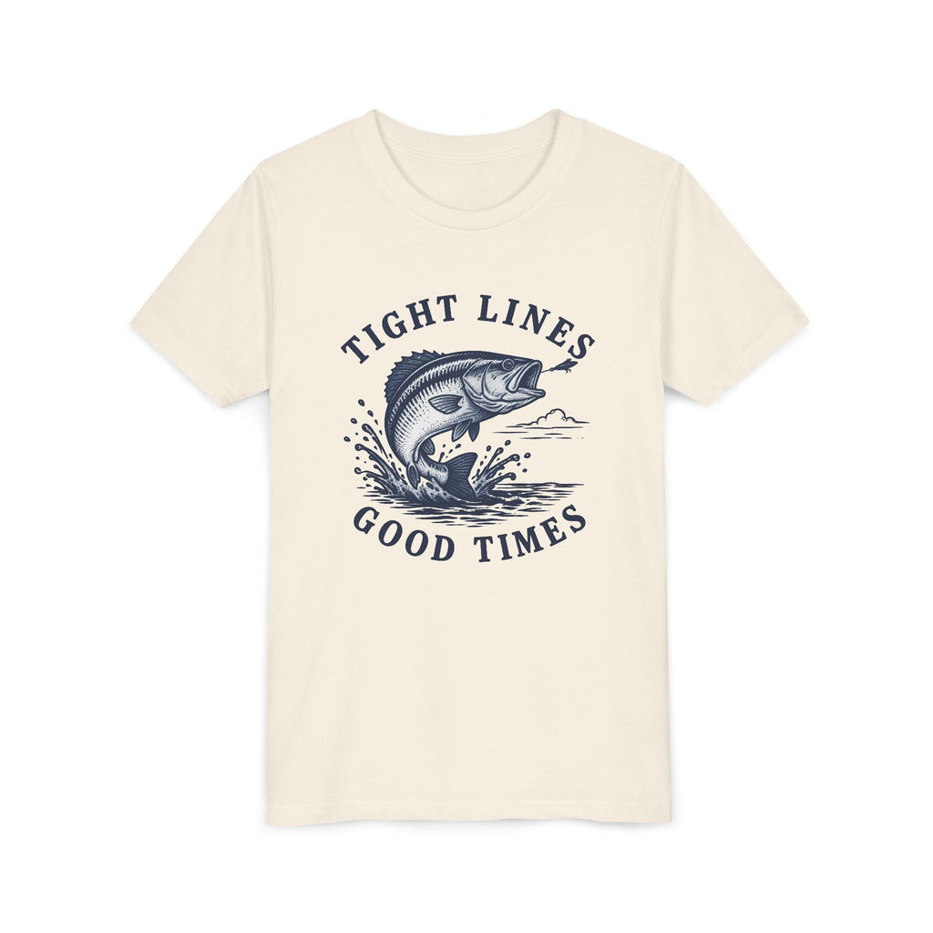 Youth Fishing T-Shirt – "Tight Lines Good Times" - Shop Lake Mohawk
