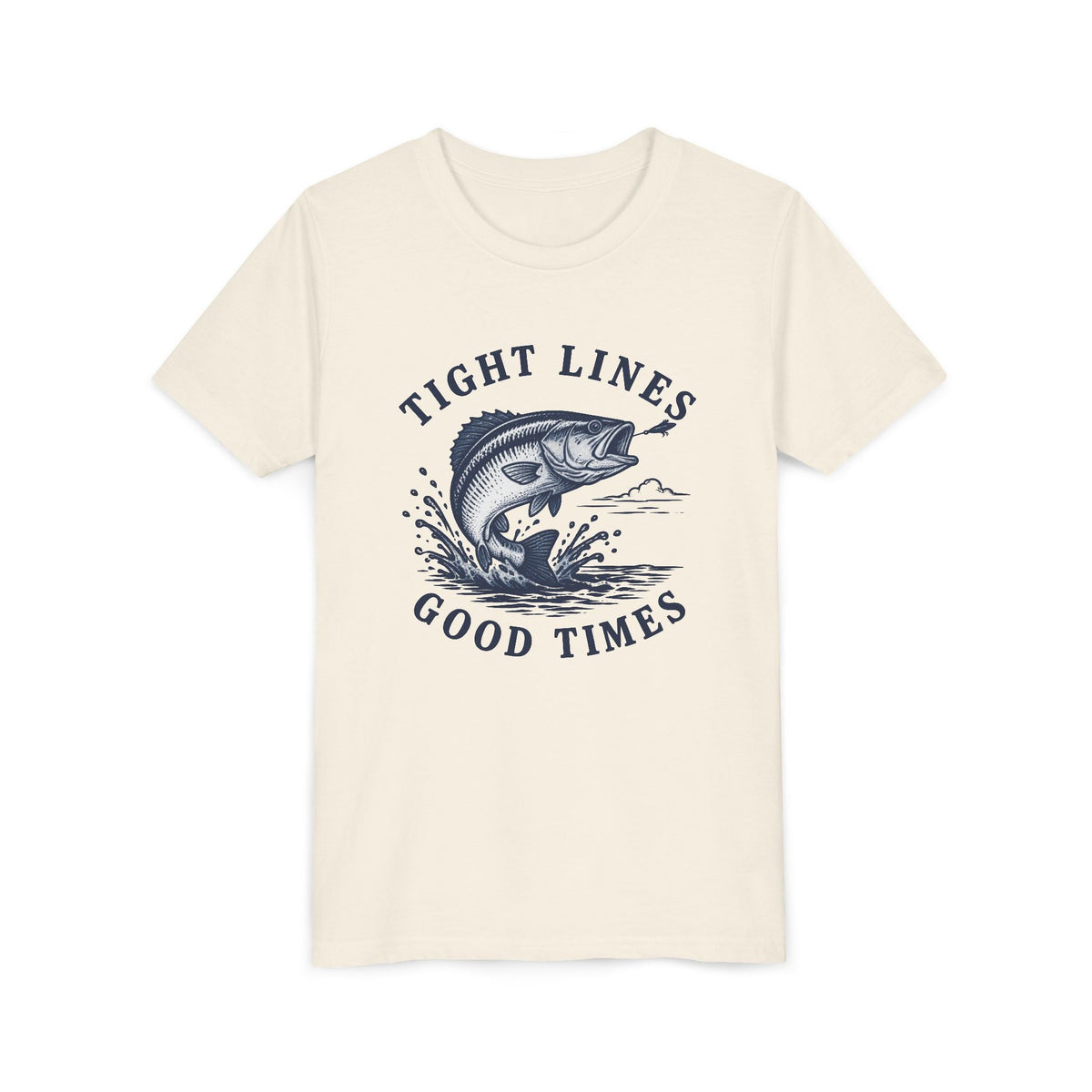 Youth Fishing T-Shirt – "Tight Lines Good Times" - Shop Lake Mohawk