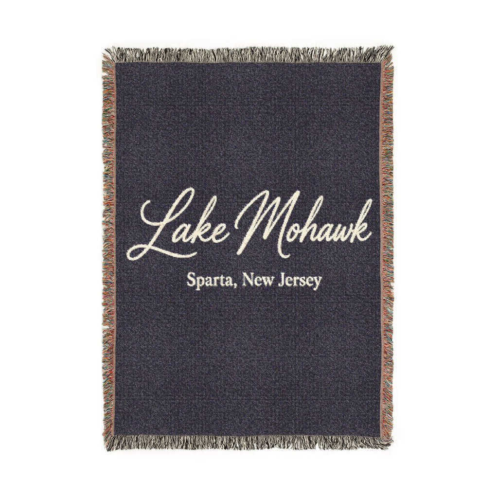 Custom Script Woven Blanket