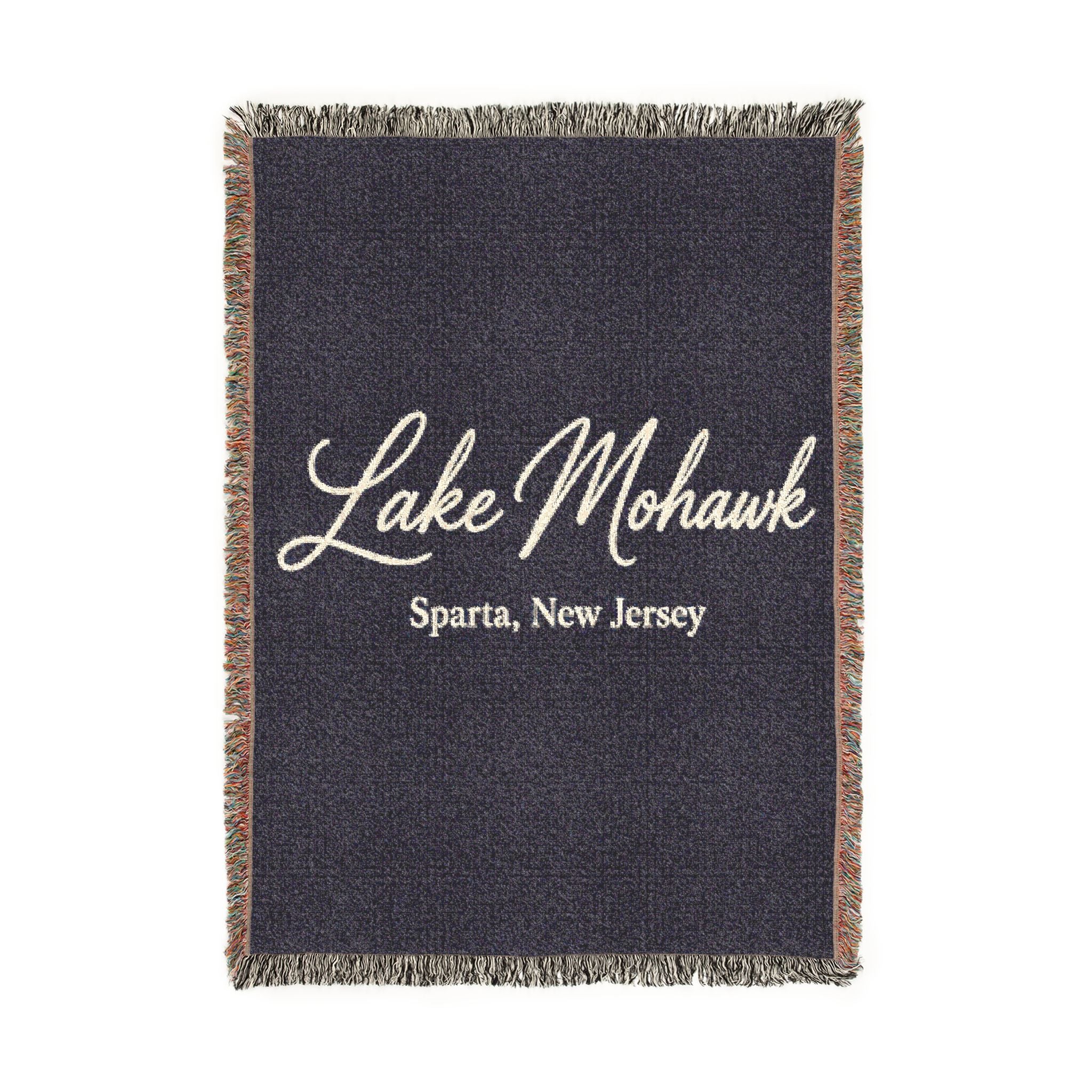 Custom Script Woven Blanket