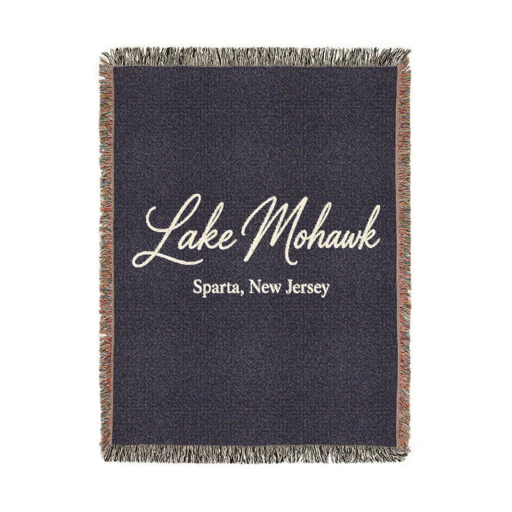 Custom Script Woven Blanket