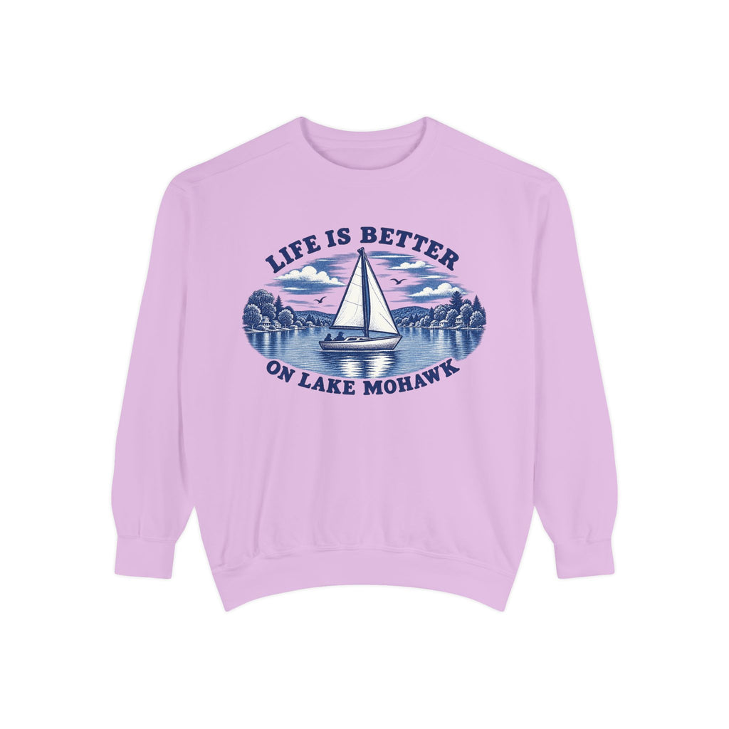 Lake Life Crewneck - Shop Lake Mohawk - Orchid / S