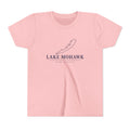 Lake Mohawk Map Youth T-Shirt - Shop Lake Mohawk - S / Pink