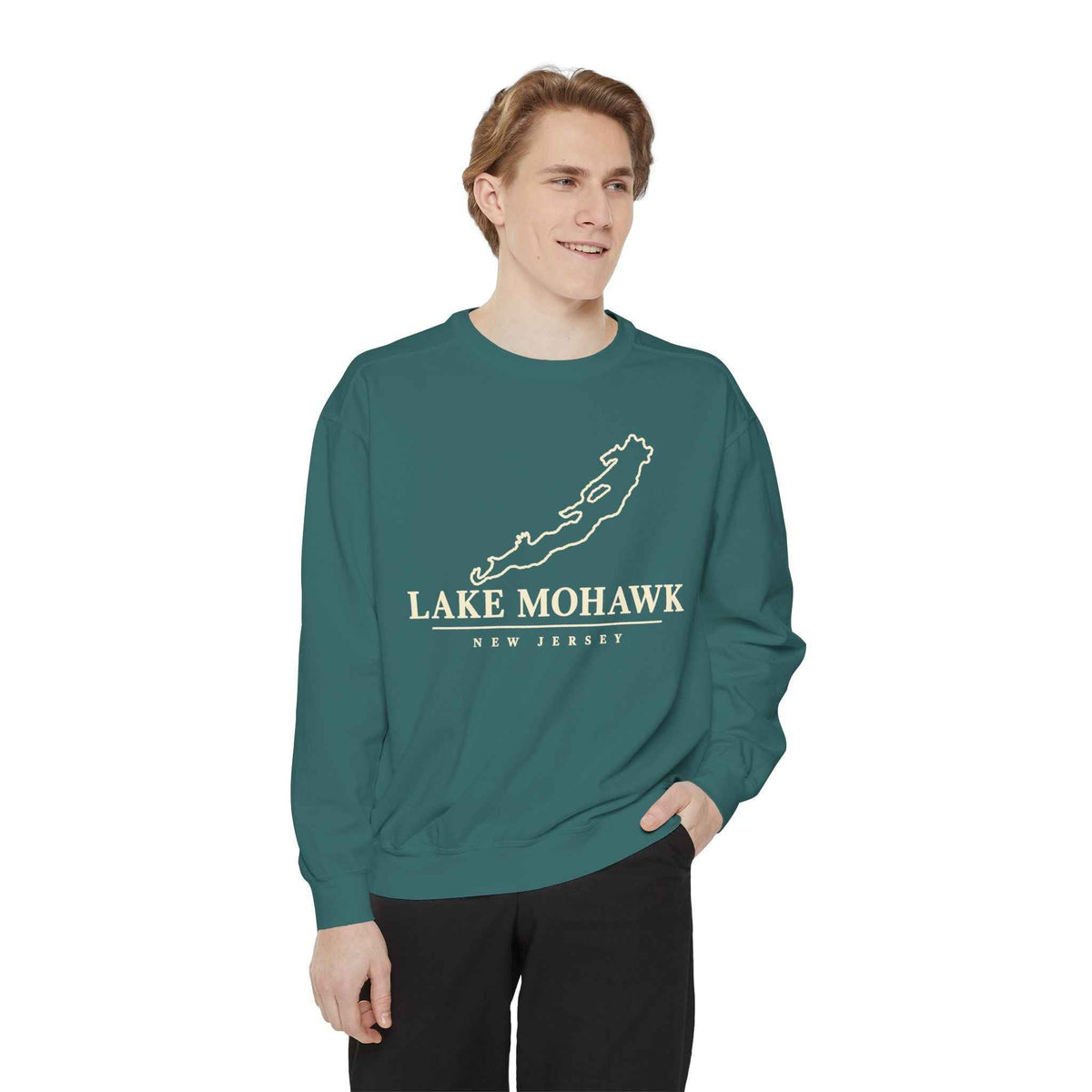Lake Mohawk Lake Outline Crewneck