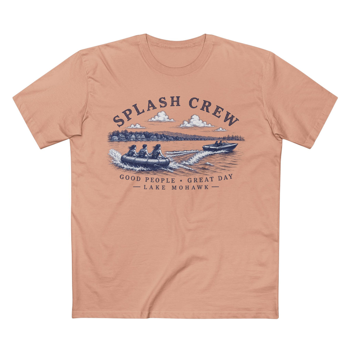Good People • Great Day T-Shirt - Shop Lake Mohawk - S / Pale Pink