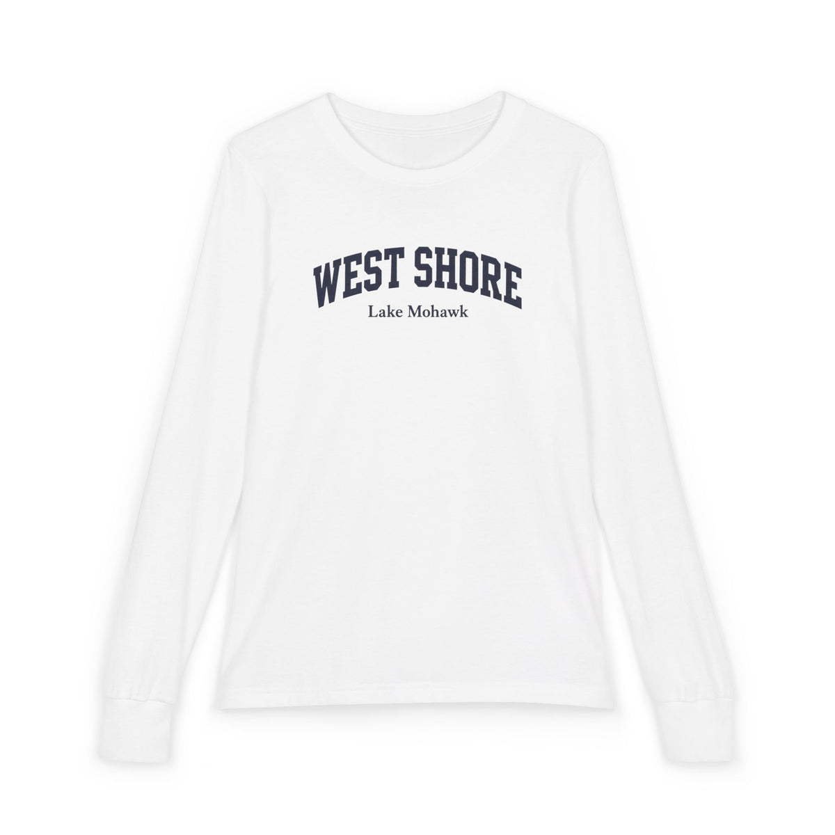 West Shore Youth Long Sleeve - Shop Lake Mohawk - White / S